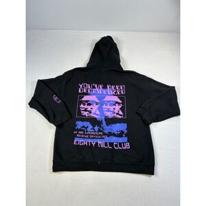 PewDiePie Eighty Mill Club Hoodie Black M Graphic Demonetized Limited Edition